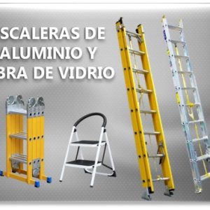 ESCALERAS DE ALUMINIO Y FIBRA DE VIDRIO