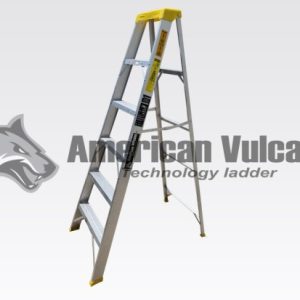 ESCALERA TIJERA SIMPLE ACCESO 150 KG ALUMINIO AMERICAN VULCANO